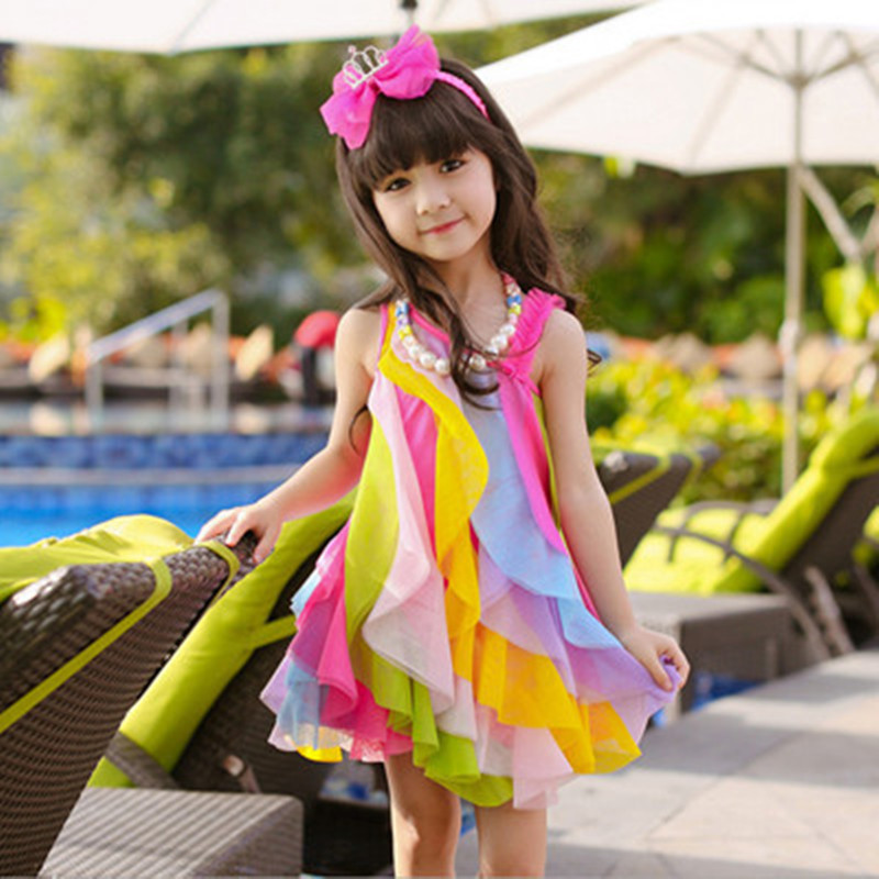 Summer Gauze Clothing - Mùa Hè Bé Gái Đầm Không
