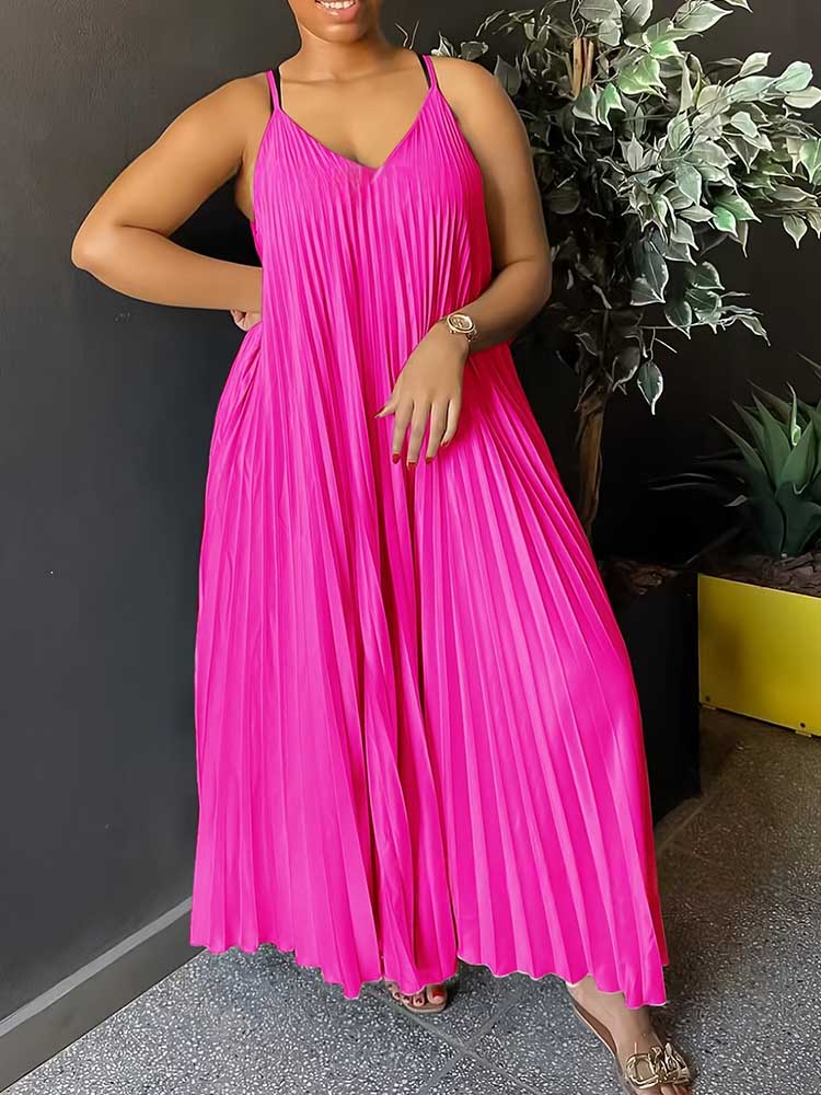 Summer Clothing For Older Women - Summer Women Sleeveless Thin Strap Dress