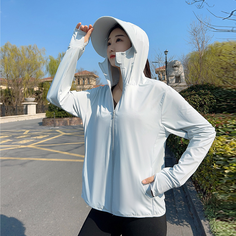 Summer Clothing For Older Women - Women Hooded Sun Protection Jacket Teenage