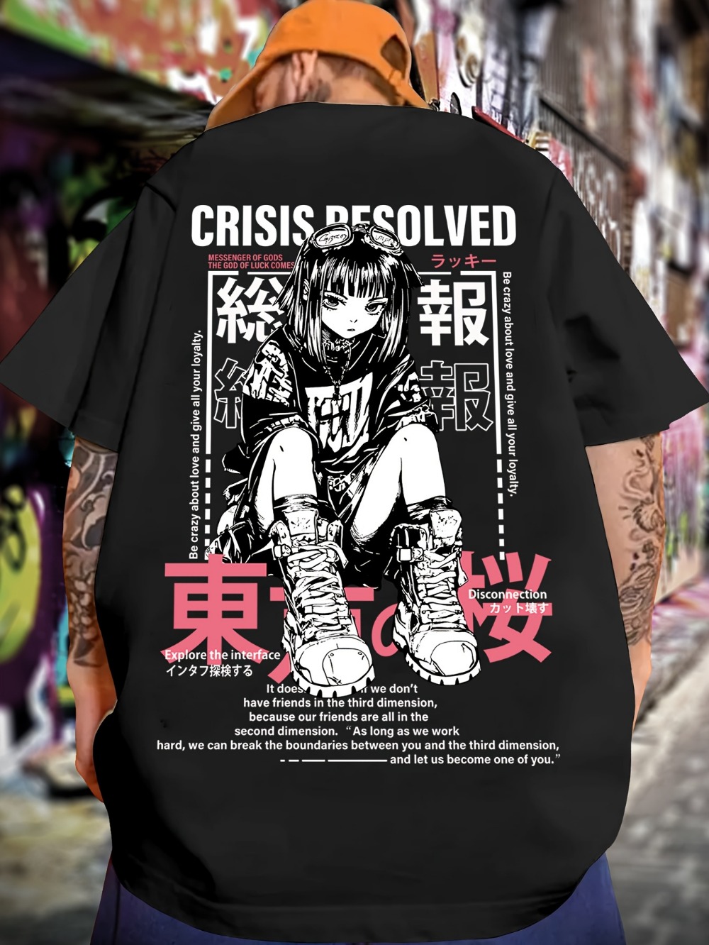 Japanese Summer Clothing Men - Summer Japanese Tokyo Cherry Blossom Comic