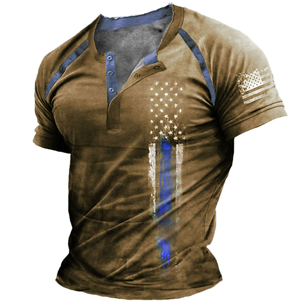 Summer Clothing Trends - Funny 3D American Flag Print Men's