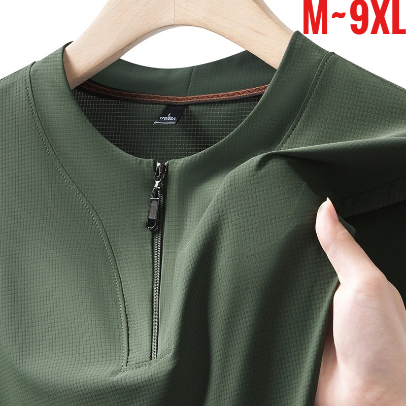 Summer Clothing Trends - Big Size 9XL Men's Ice Silk