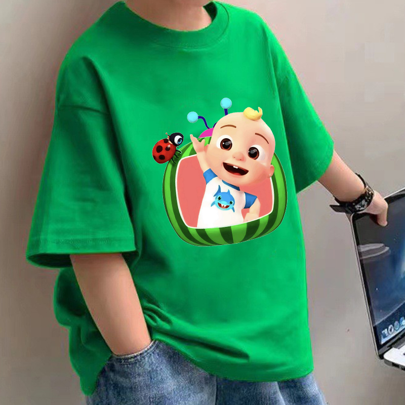 Summer Clothing Girl - Cocomelons Baby T-Shirts Anime Cotton Short