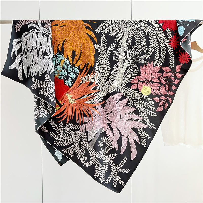 14mm Silk Scarf Women Hand Rol - đánh giá và giá Summer Clothing Accessories