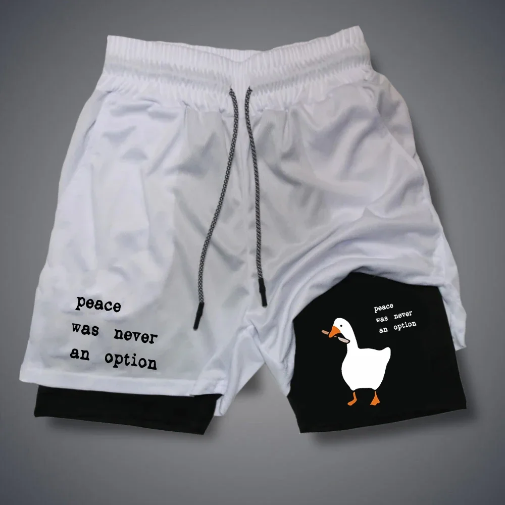 Cartoon Duck Print Men's Short - đánh giá và giá Summer Duck Clothing