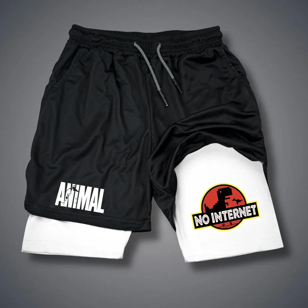 Cartoon Duck Print Men's Short - đánh giá và giá Summer Duck Clothing