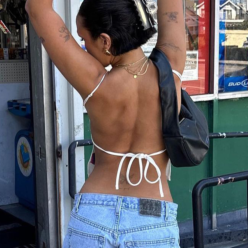 Y2K Style Spicy Girl Sexy Back - đánh giá và giá Zara Summer Clothing For Women