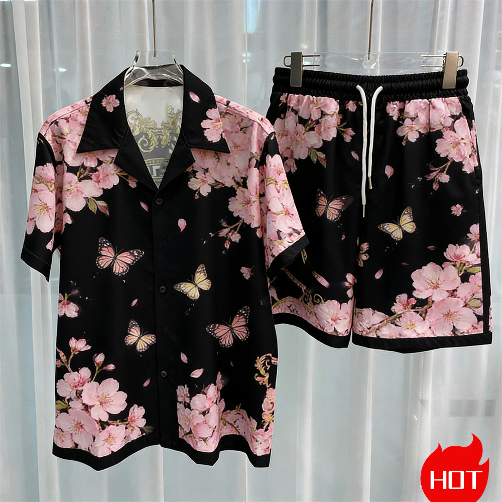 Digital printed men's set fash - đánh giá và giá Summer Clothing Trends