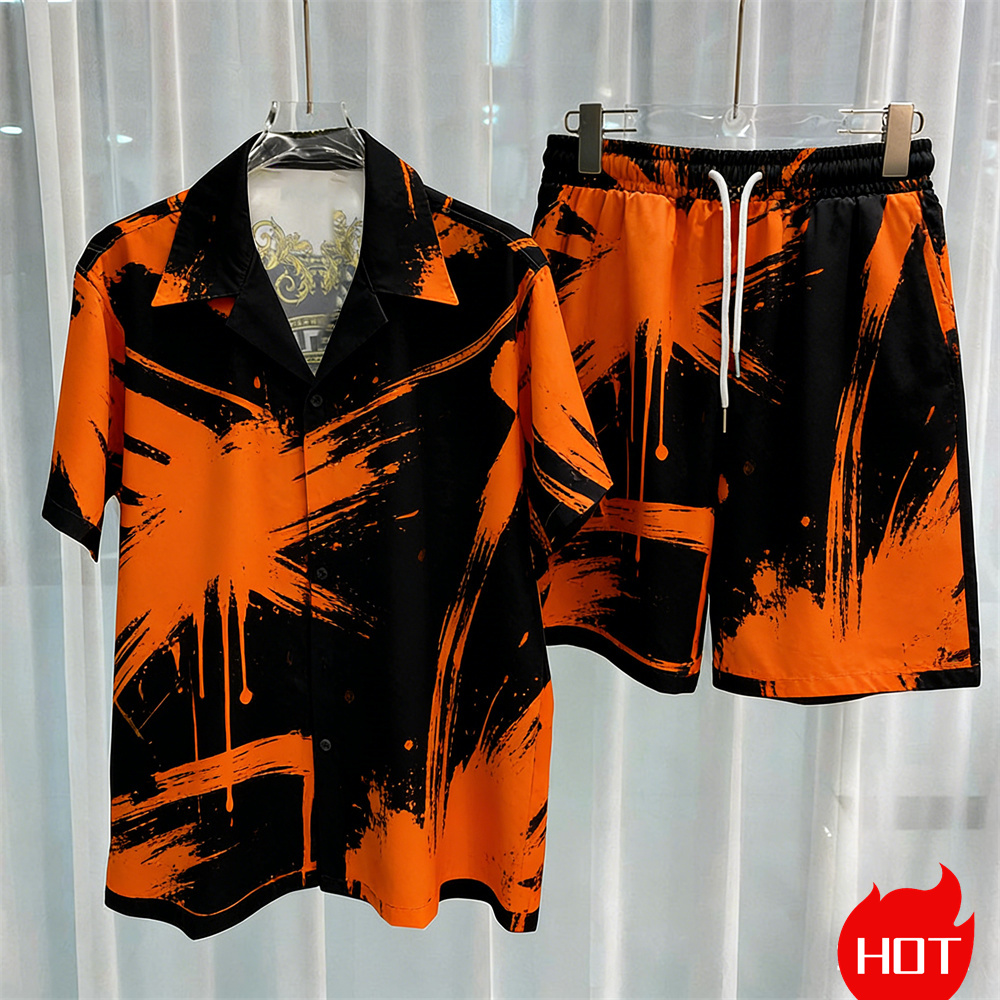 Digital printed men's set fash - đánh giá và giá Summer Clothing Trends