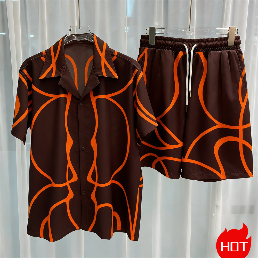 Digital printed men's set fash - đánh giá và giá Summer Clothing Trends