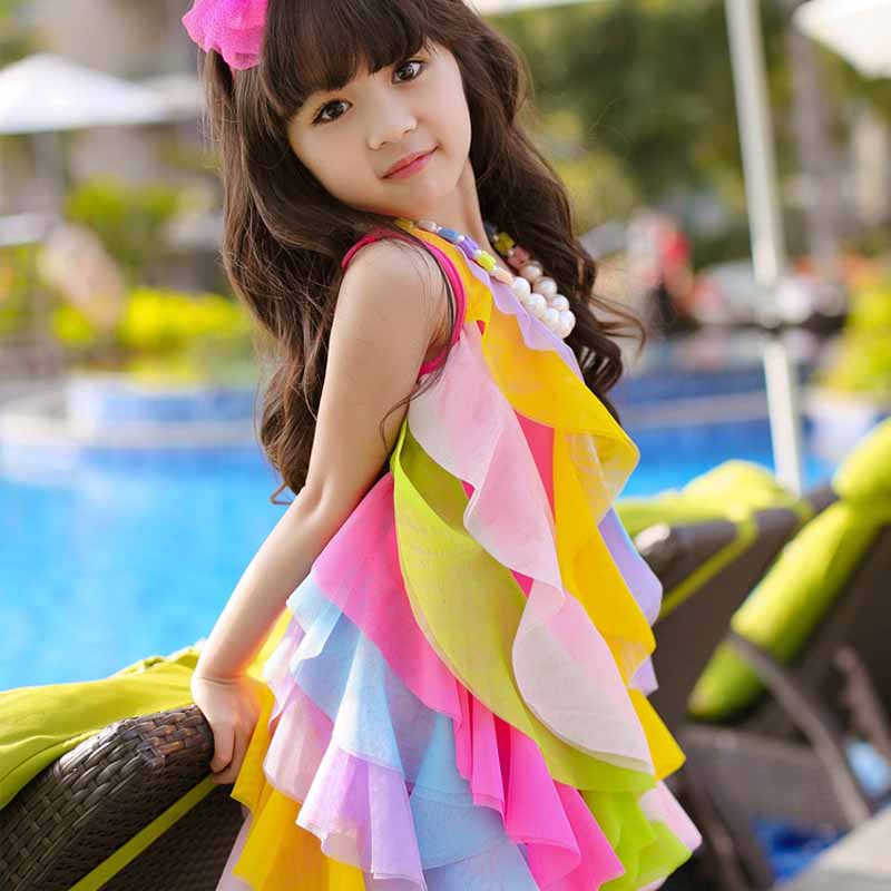 Mùa Hè Bé Gái Đầm Không Vòng C - đánh giá và giá Summer Gauze Clothing