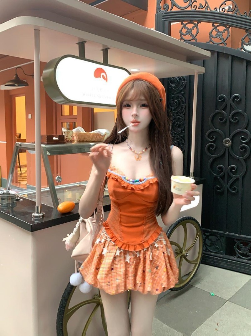 Summer New Orange Dopamine Swe - đánh giá và giá Summer Clothing Capsule