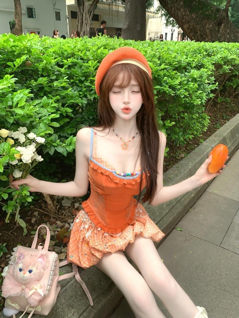 Summer New Orange Dopamine Swe - đánh giá và giá Summer Clothing Capsule