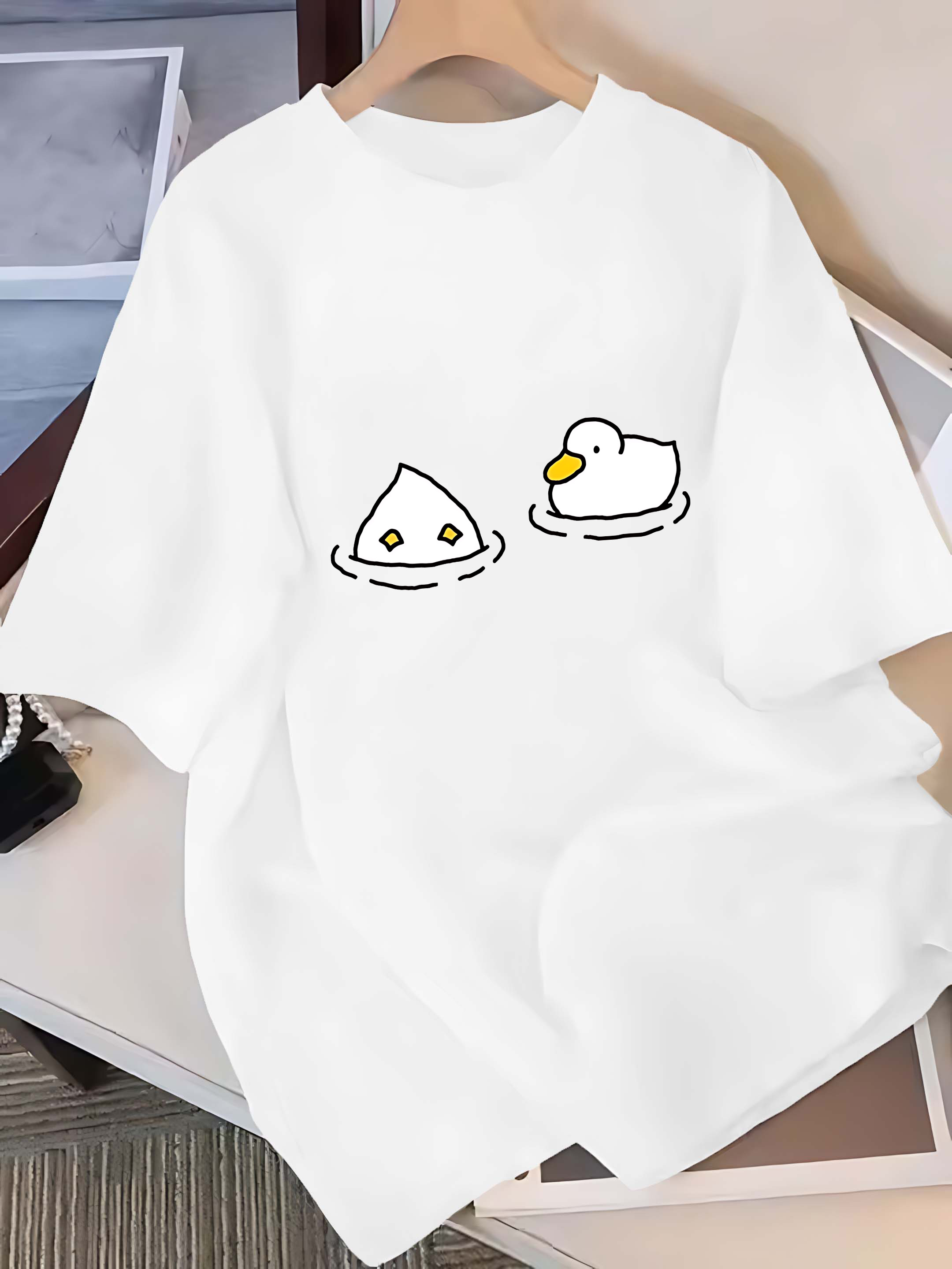 Short-sleeved T-shirt: Cute Ca - đánh giá và giá Summer Duck Clothing