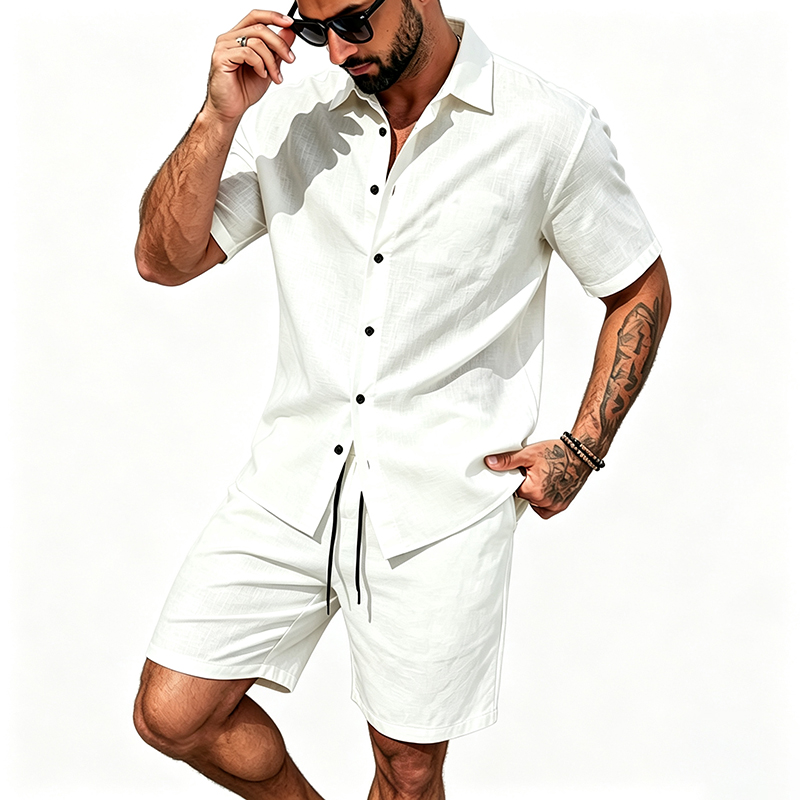Men Linen Two Piece Outfit Sho - đánh giá và giá Summer Clothing Trends