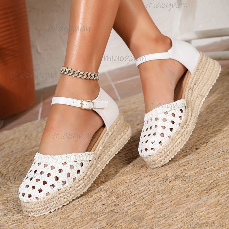 Boho Women's Hollow Out Woven  - đánh giá và giá Espadrille Sandal Women