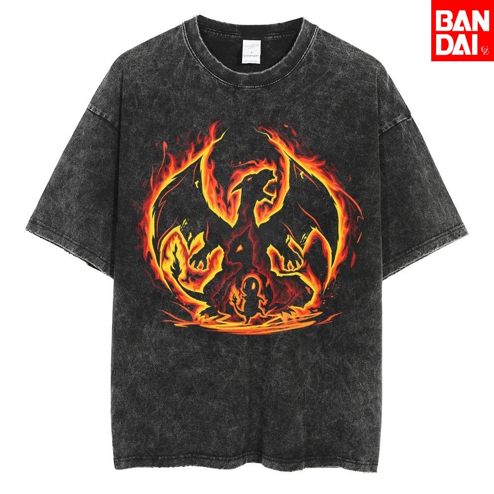 Pokemon Charizard T Shirt Men  - đánh giá và giá Japanese Summer Clothing Men