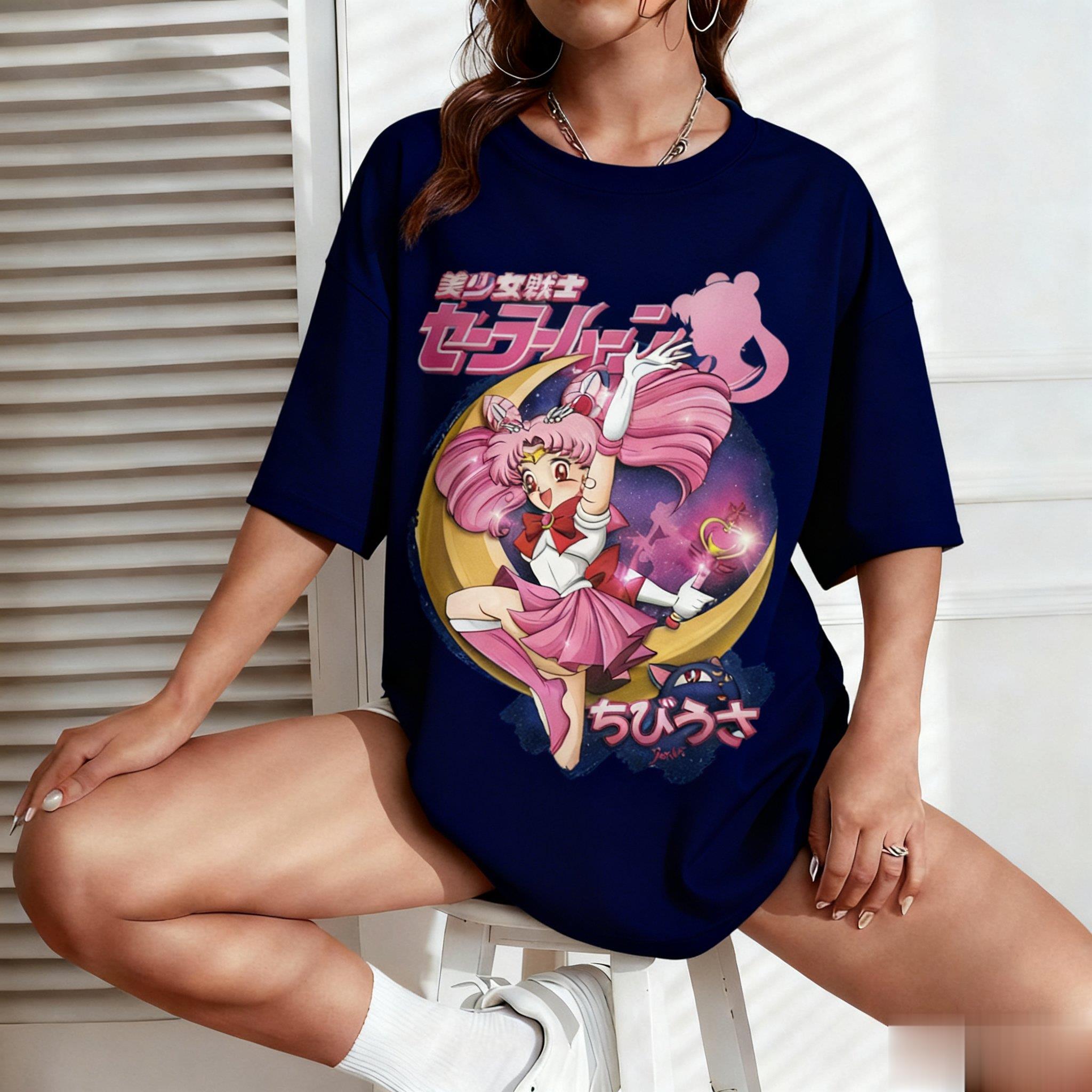 Sailor Moon Anime Print Men Wo - đánh giá và giá Japanese Summer Clothing Men