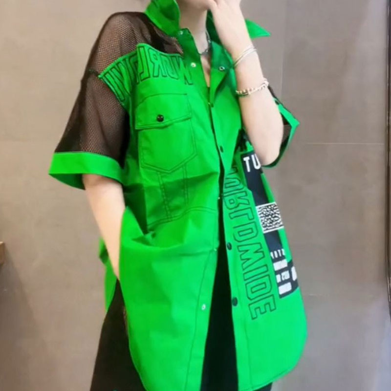 Casual Letter Printed Loose Bl - đánh giá và giá Summer Gauze Clothing