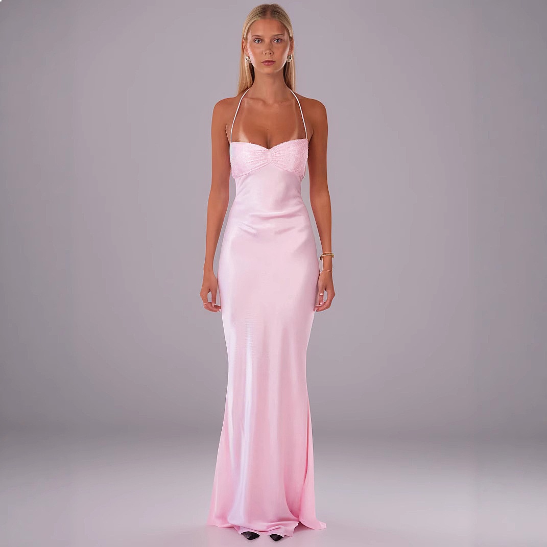 Sexy Sequin Satin Backless Bod - đánh giá và giá Summer Clothing For Older Women