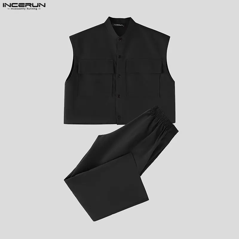 INCERUN Men Sets Solid Sleevel - đánh giá và giá Summer Clothing Trends