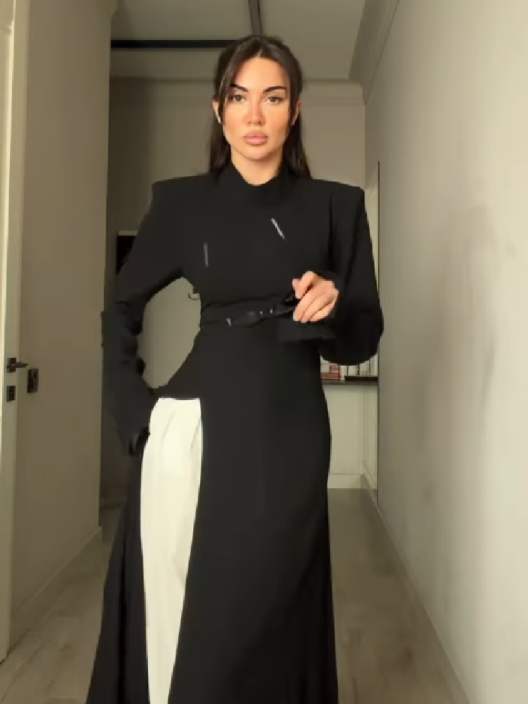 Women's Elegant High Neck Long - đánh giá và giá Summer Clothing For Older Women