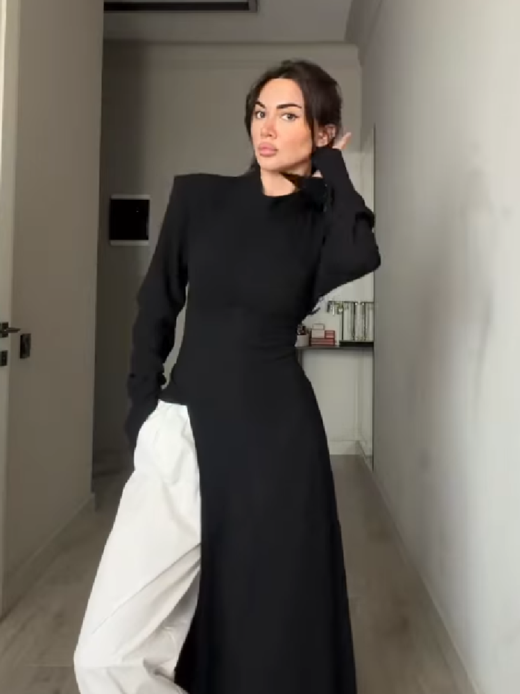 Women's Elegant High Neck Long - đánh giá và giá Summer Clothing For Older Women
