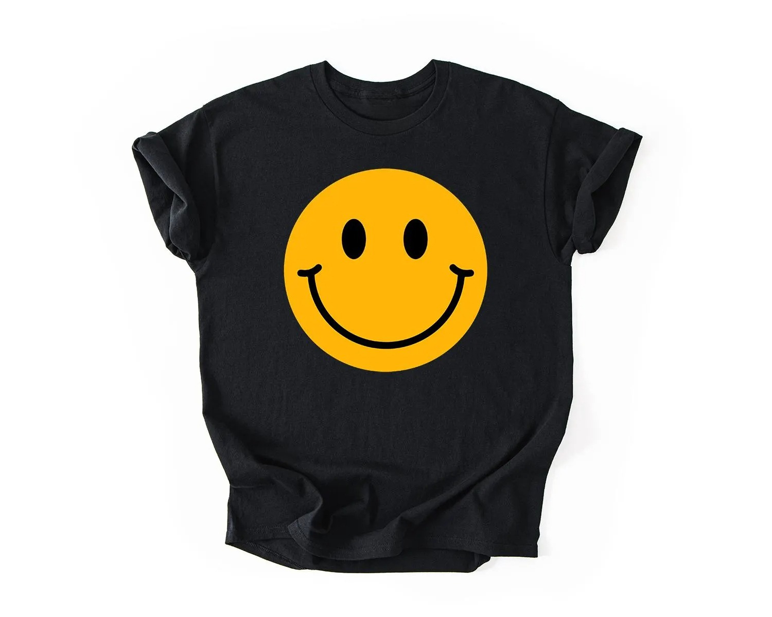 Smiley Face T-Shirt, Happy Fac - đánh giá và giá Summer Clothing Vibes
