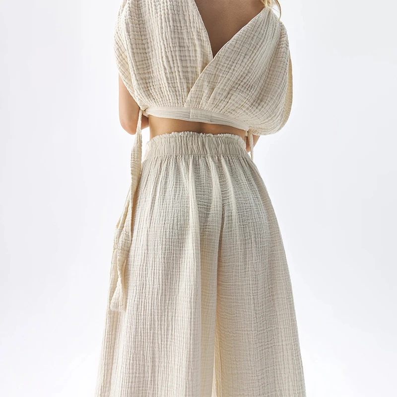 Muslin 100% Cotton Gauze Pants - đánh giá và giá Summer Gauze Clothing