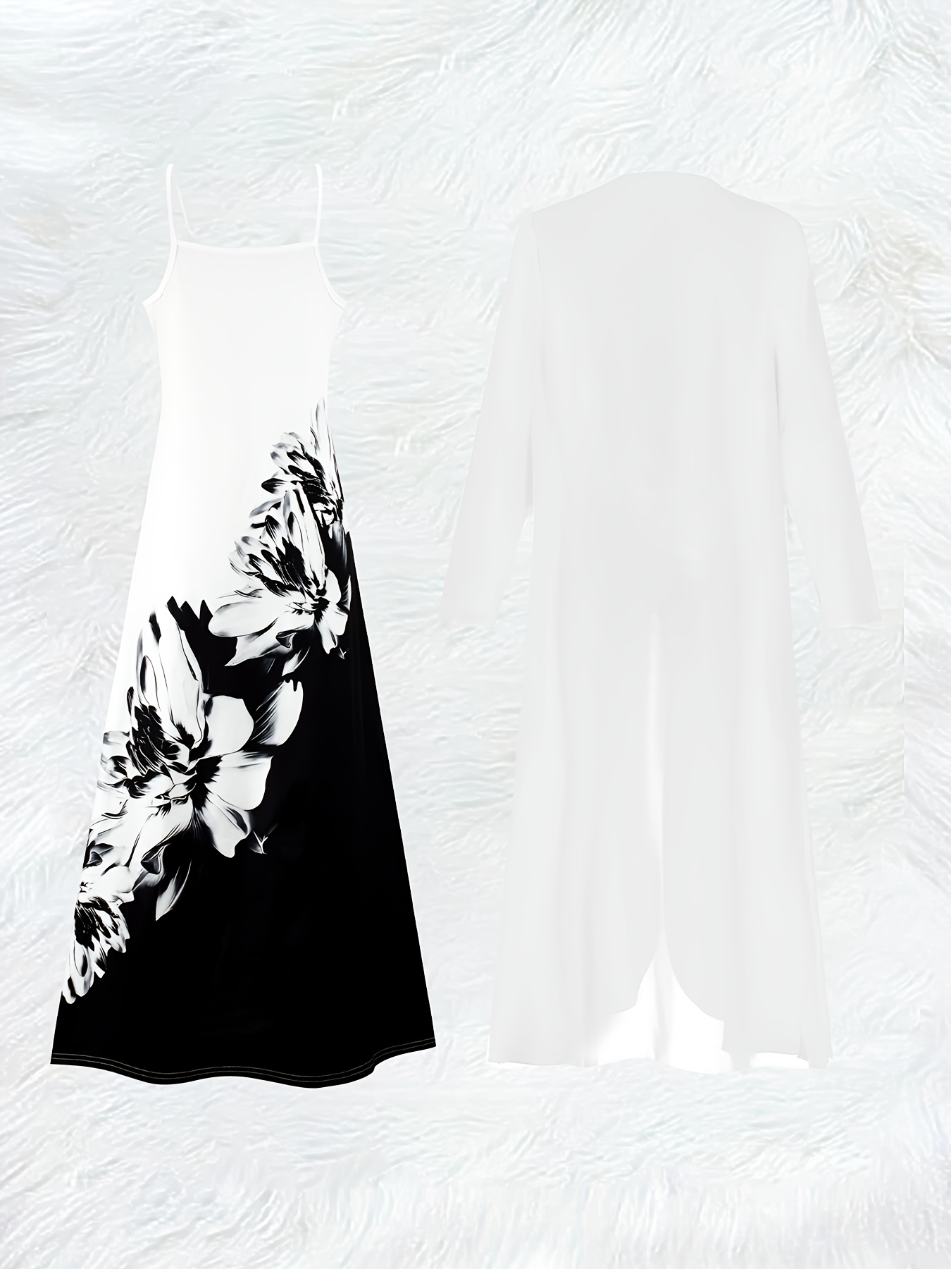 Casual Black and White Floral  - đánh giá và giá Summer Clothing For Older Women