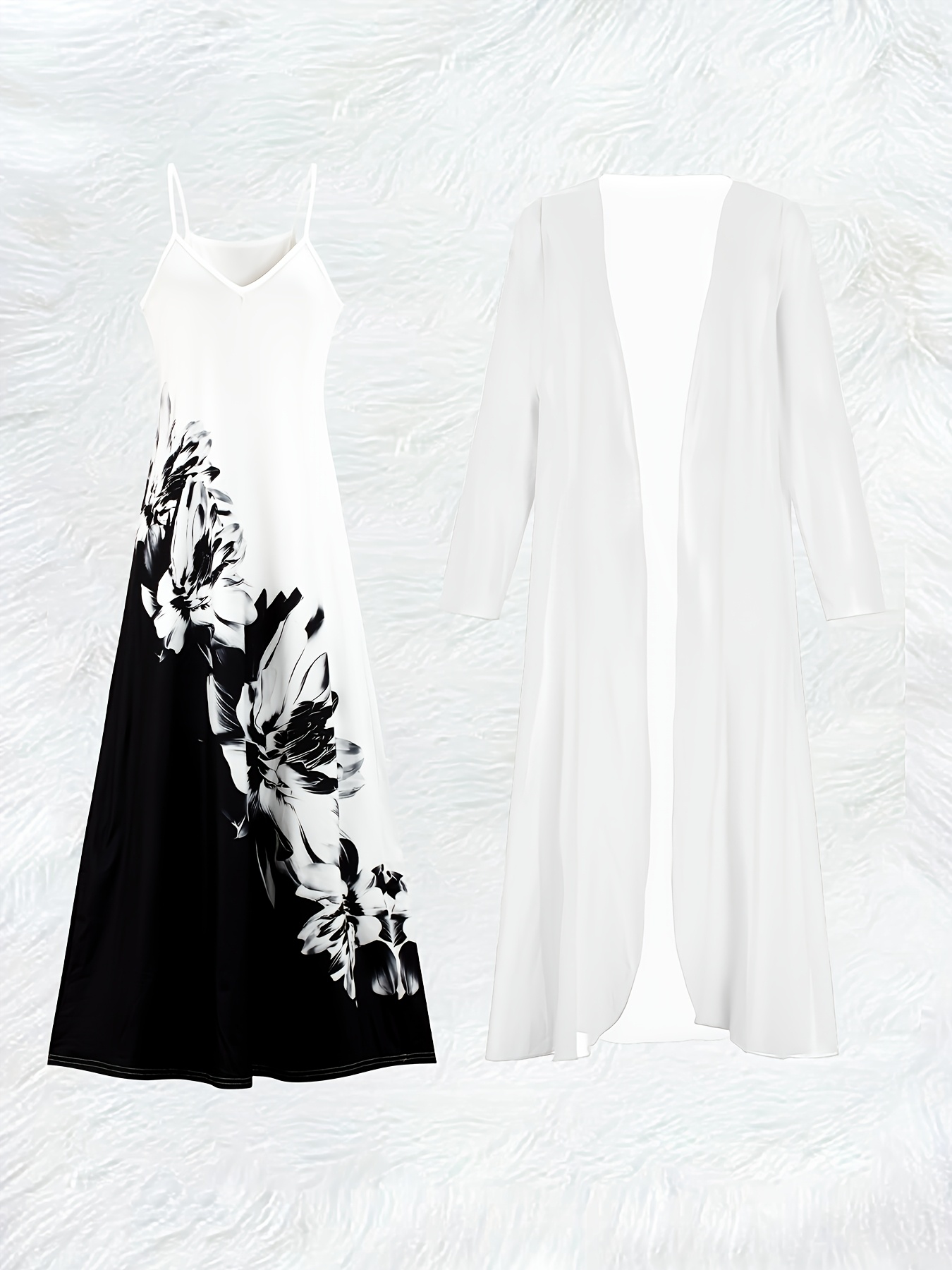 Casual Black and White Floral  - đánh giá và giá Summer Clothing For Older Women