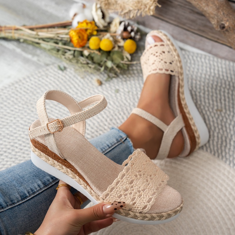 Women Lace Wedge Sandals Espad - đánh giá và giá Espadrille Sandal Women