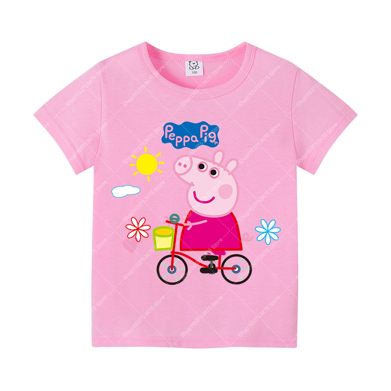 Kids Girl Cute Cotton T-shirt  - đánh giá và giá Summer Clothing Girl