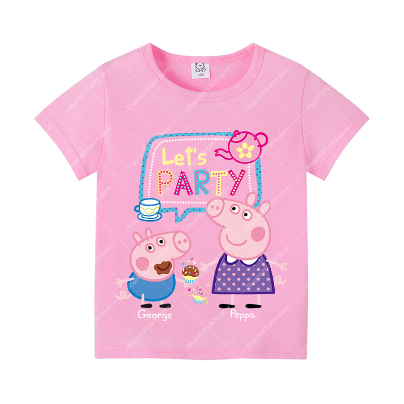 Kids Girl Cute Cotton T-shirt  - đánh giá và giá Summer Clothing Girl