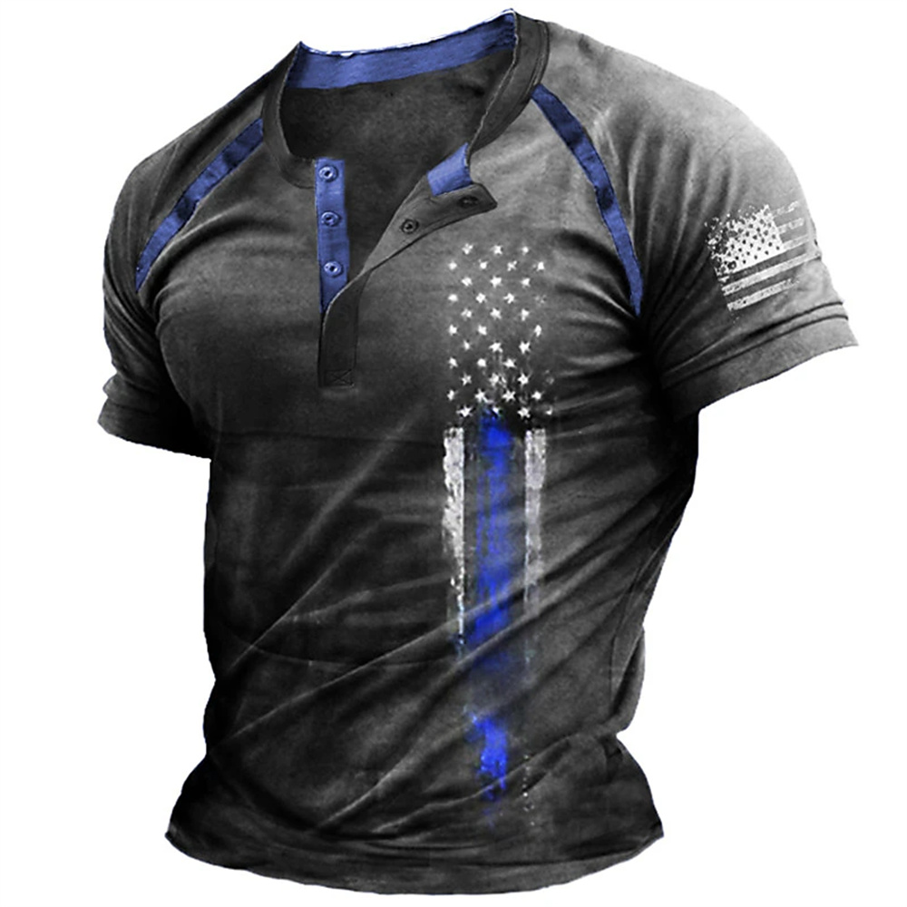 Funny 3D American Flag Print M - đánh giá và giá Summer Clothing Trends