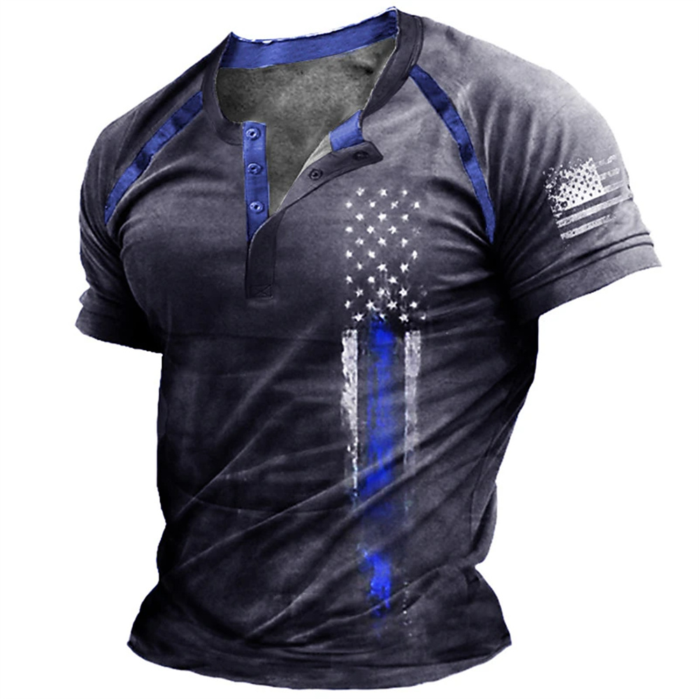 Funny 3D American Flag Print M - đánh giá và giá Summer Clothing Trends