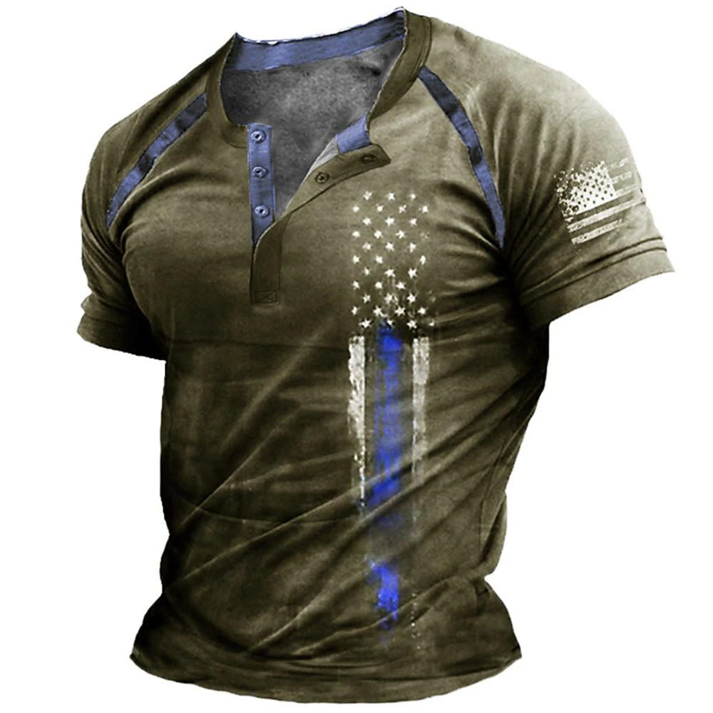 Funny 3D American Flag Print M - đánh giá và giá Summer Clothing Trends
