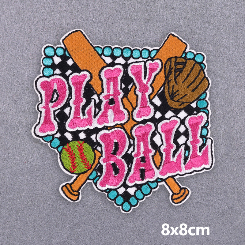 5PCS Play Ball Embroidered Pat - đánh giá và giá Summer Clothing Vibes