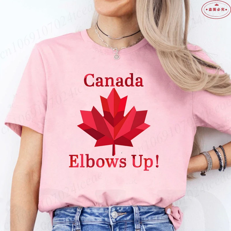 Elbows Up Canada Women T-shirt - đánh giá và giá Summer Clothing Women Canada