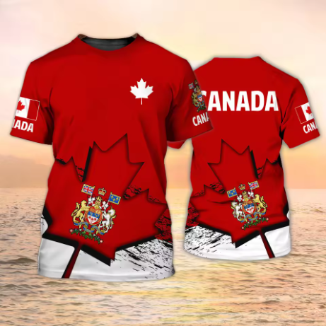 Canada T-Shirts Canadian Flag  - đánh giá và giá Summer Clothing Women Canada