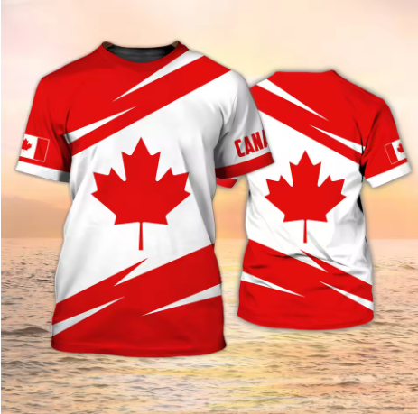 Canada T-Shirts Canadian Flag  - đánh giá và giá Summer Clothing Women Canada