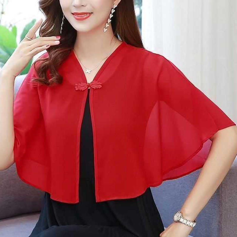Spring Chiffon Short Outer Wea - đánh giá và giá Summer Clothing Accessories