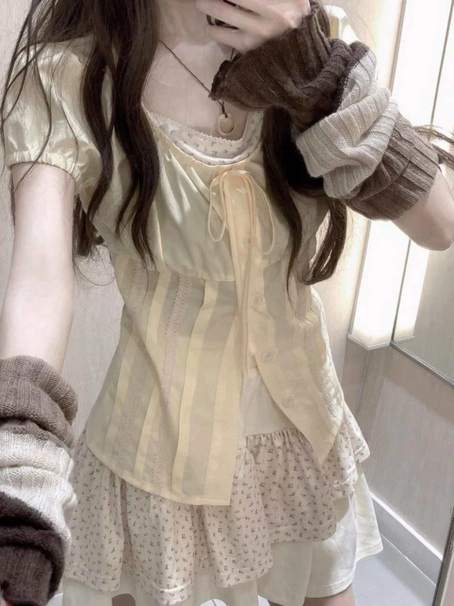 Sweet Floral Two-Piece Set for - đánh giá và giá Summer Clothing Accessories