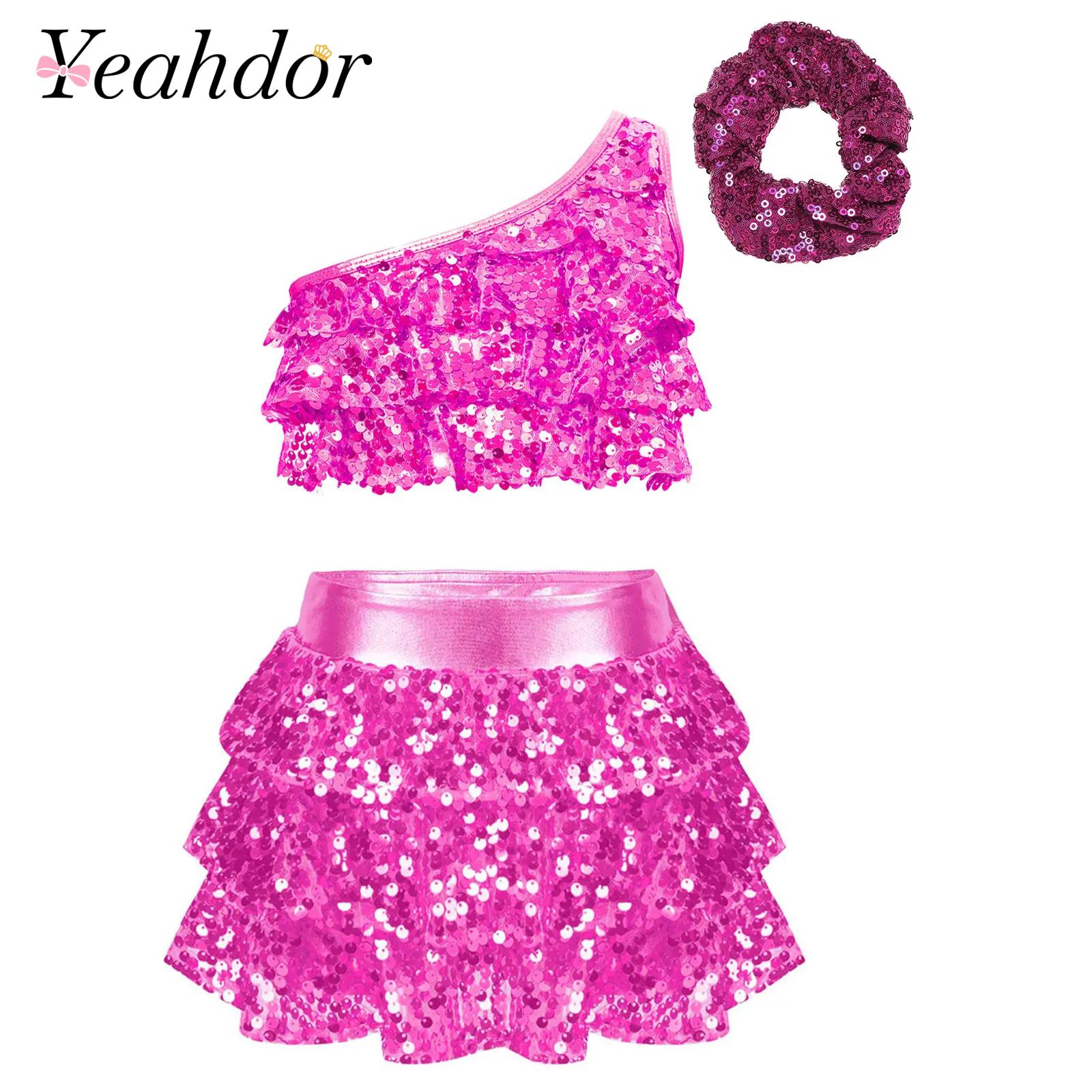Kids Girls Shiny Sequins Latin - đánh giá và giá Summer Clothing Girl