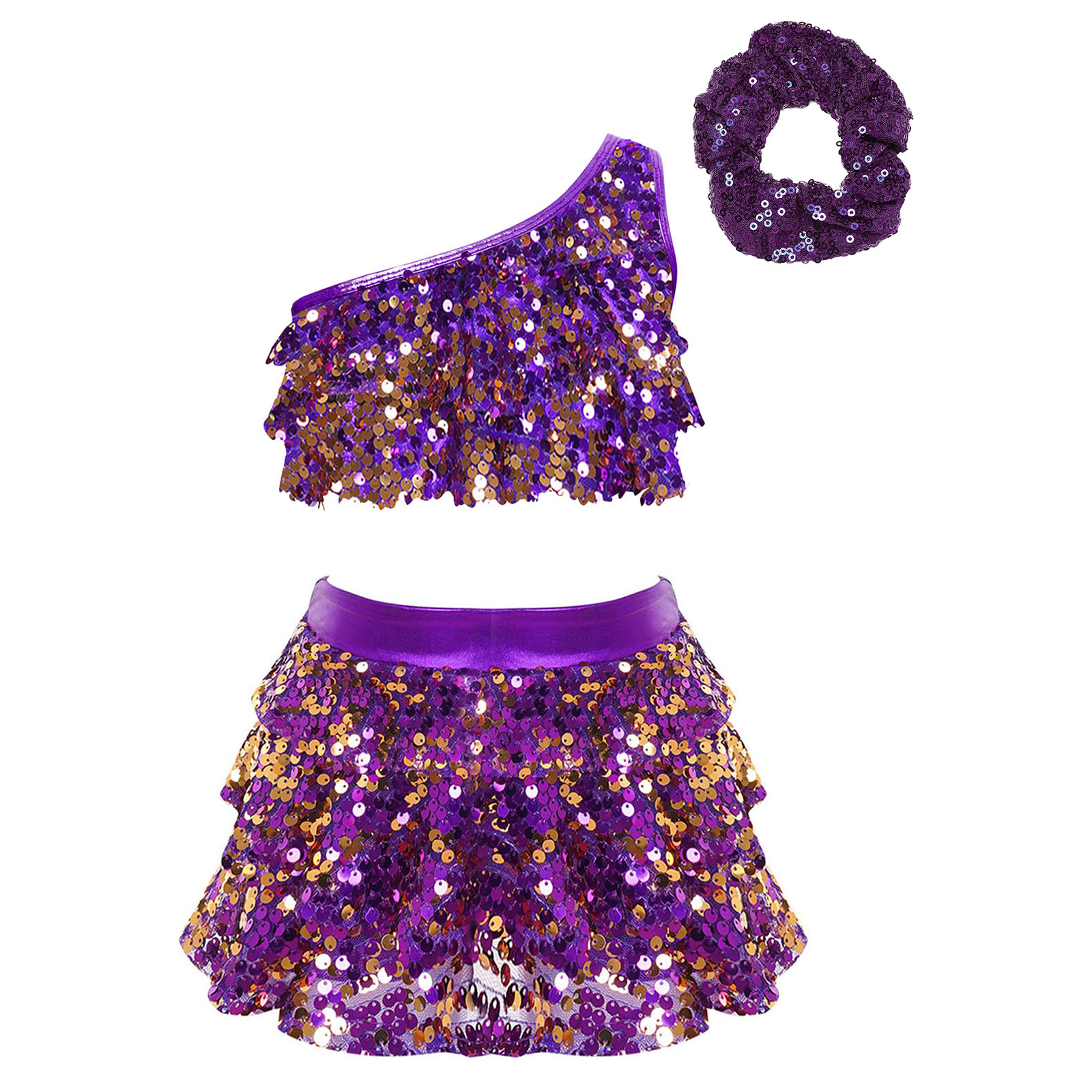 Kids Girls Shiny Sequins Latin - đánh giá và giá Summer Clothing Girl