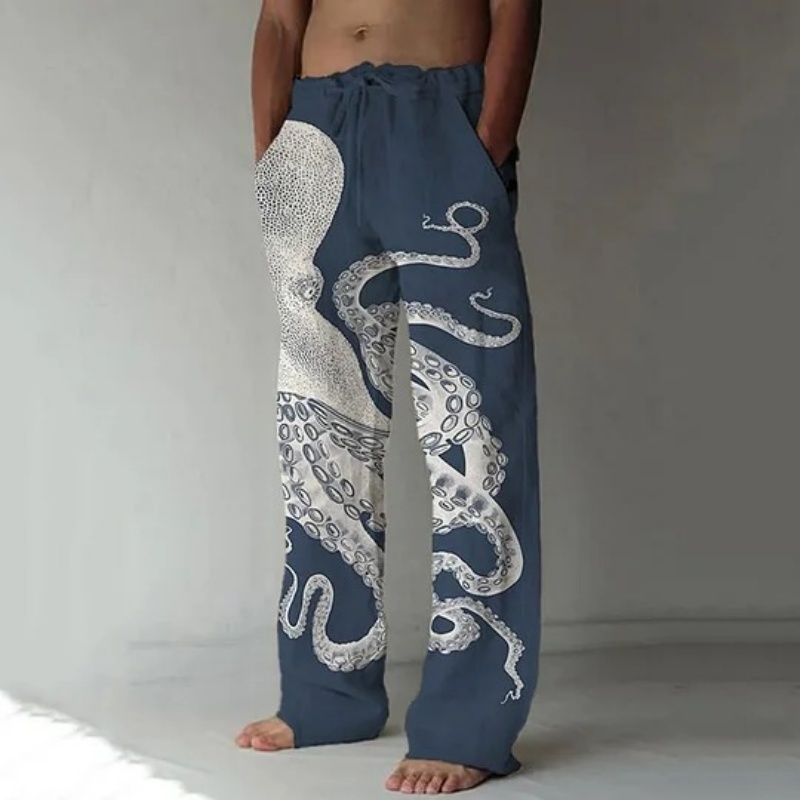 Japanese Art Octopus Graphic P - đánh giá và giá Japanese Summer Clothing Men
