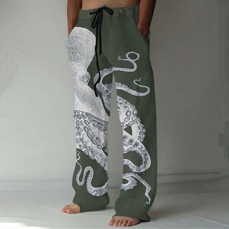 Japanese Art Octopus Graphic P - đánh giá và giá Japanese Summer Clothing Men