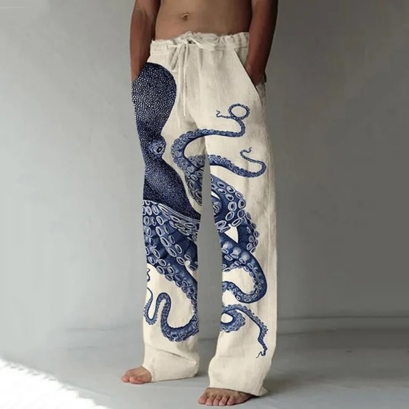 Japanese Art Octopus Graphic P - đánh giá và giá Japanese Summer Clothing Men