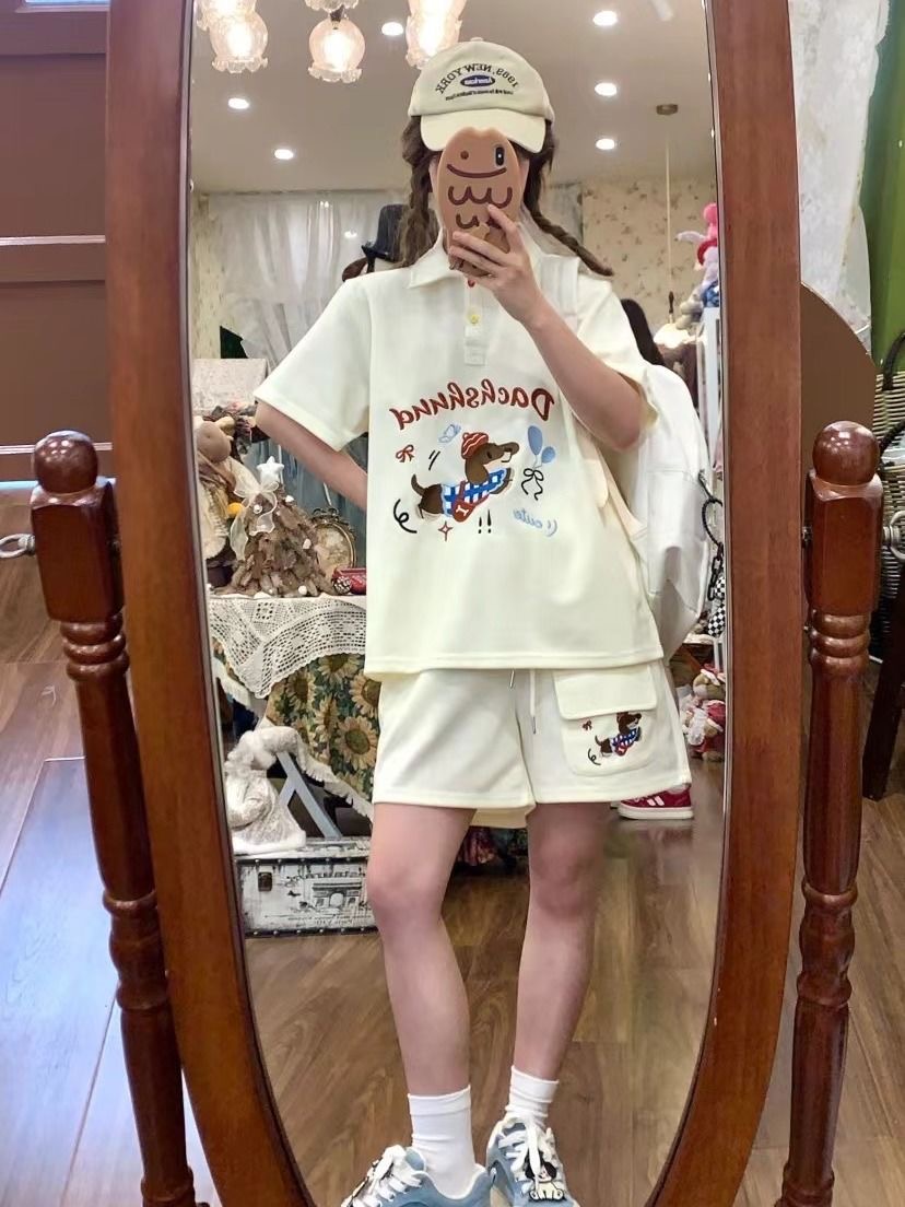Kawaii Embroidery Dog Japan St - đánh giá và giá Summer Clothing In Japan