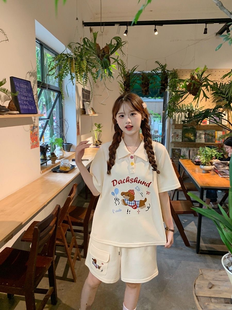 Kawaii Embroidery Dog Japan St - đánh giá và giá Summer Clothing In Japan